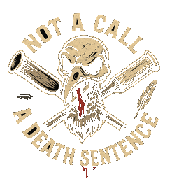 Reaper Calls emblem, reading Not a call. A death sentence.